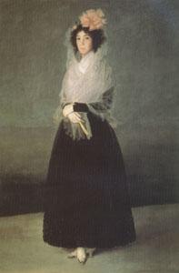 Francisco de Goya The Countess of Carpio,Marquise de la Solana (mk05) oil painting image